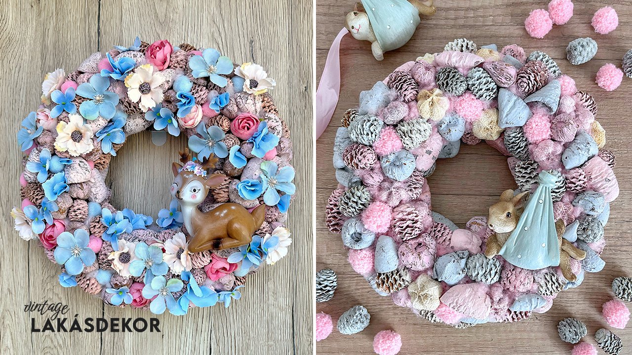 Nyuszis illetve őzikés ajtódíszek